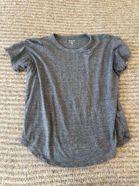 Madewell Women’s Gray Crewneck Short Sleeve Tee